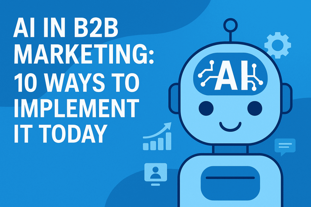 AI in B2B Marketing: 10 Ways to Implement It&nbsp;Today